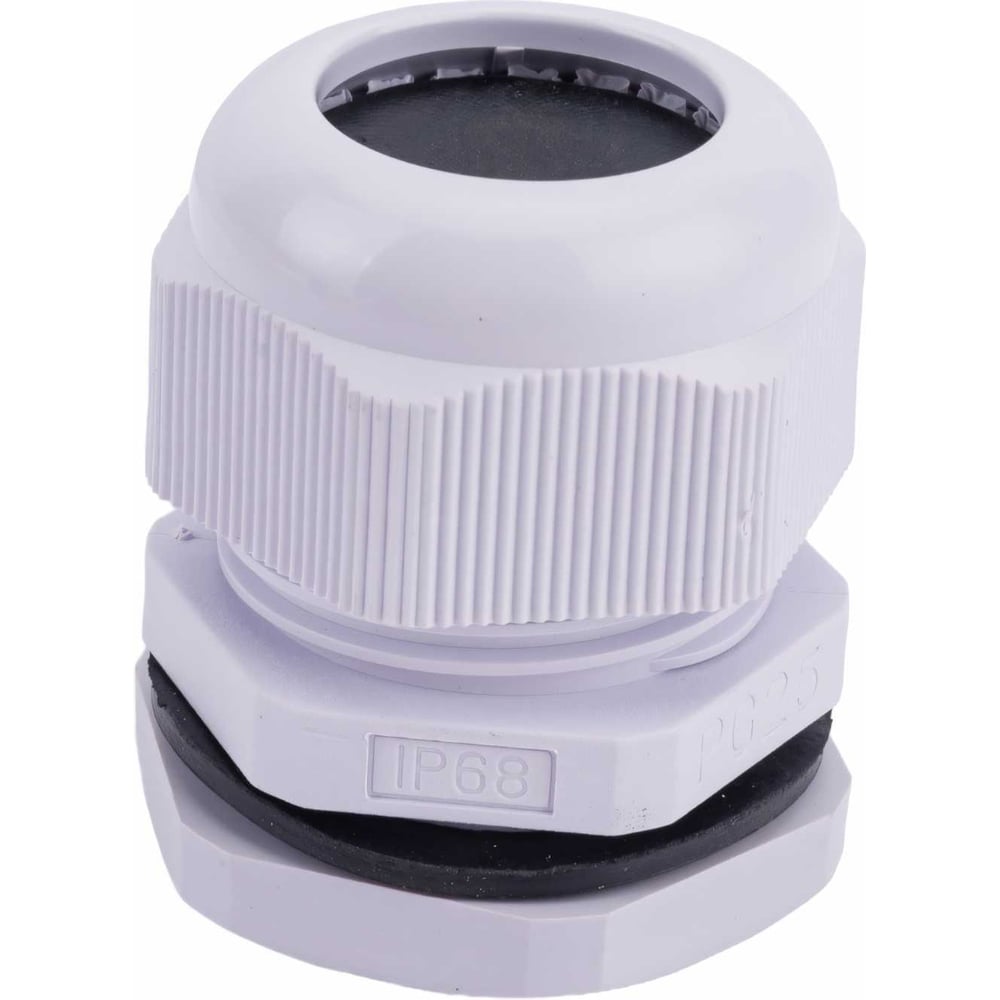 Изображение товара Сальник ГОФРОМАТИК pg 25 пластик (15-21мм) ip68 серый zeta30913