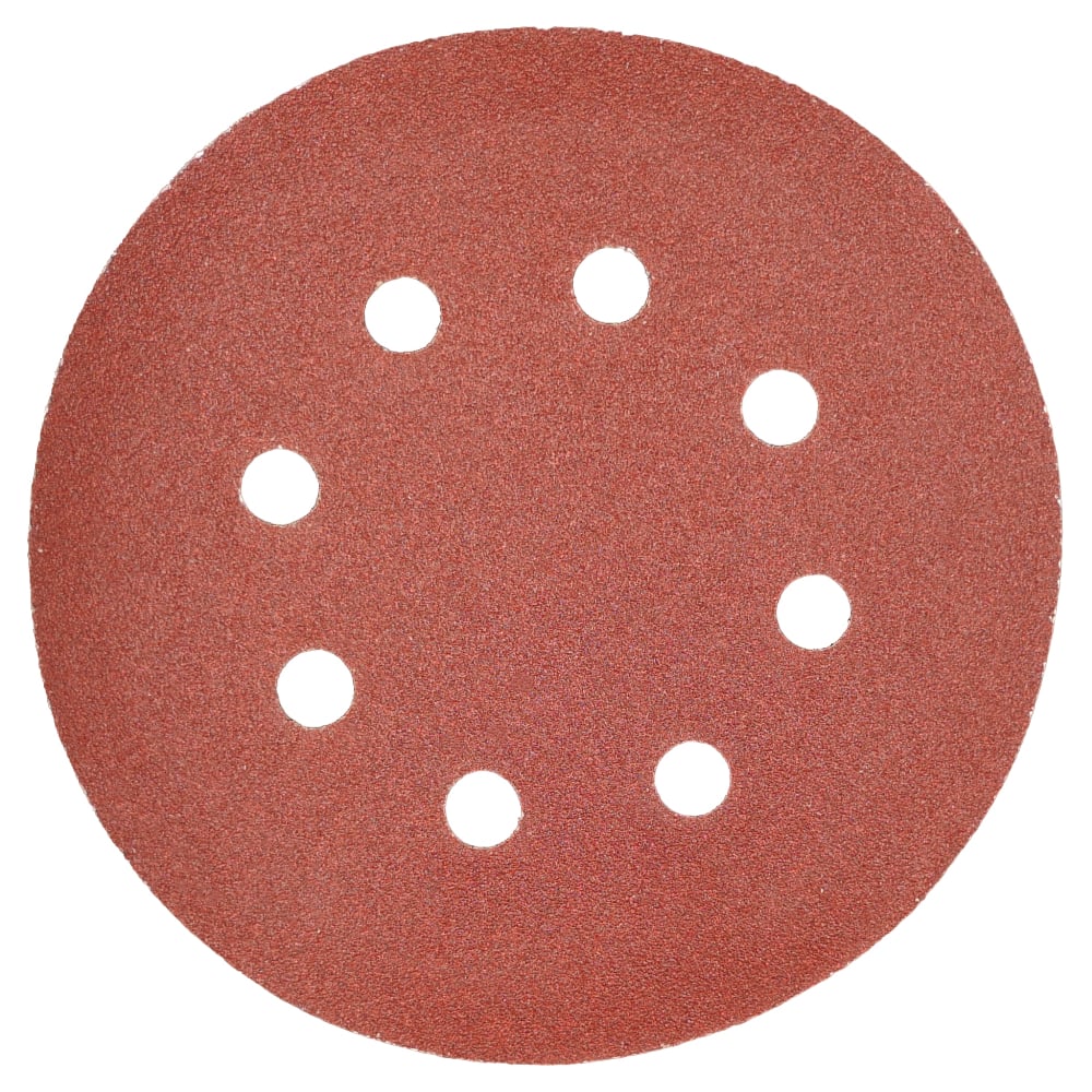 Изображение товара Круг абразивный на велюровой основе P60 125 мм 8 отверстий 5 шт Toolberg
