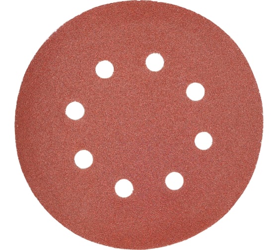 Изображение товара Круг абразивный на велюровой основе P320, 10 шт, 125 мм, 8 отв. Toolberg 2205049 Лк-00012253