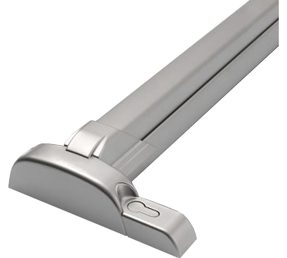 Изображение товара Клавишный механизм антипаника Doorlock PD910FR-PUSH 1170мм PZ72mm, цвет Endurance под нержавеющую сталь, огнестойкий 75449
