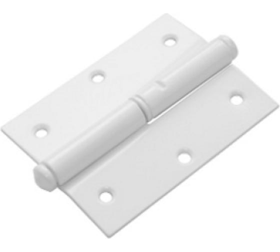 Изображение товара Накладная петля Домарт пн-85 левая, с простым запятником, белый 170989