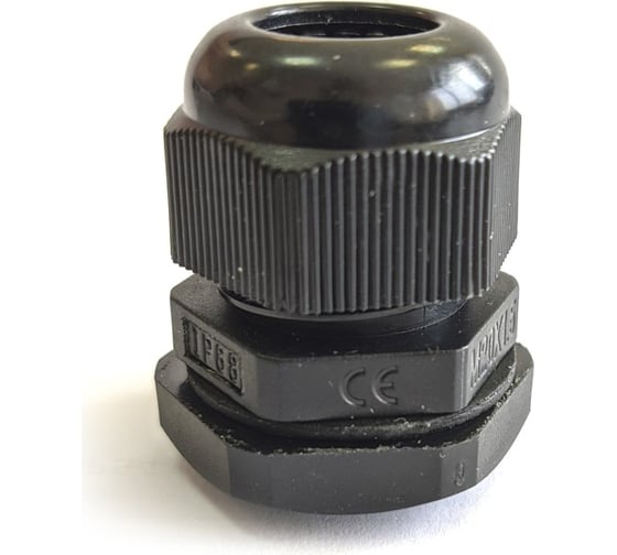 Изображение товара Сальник ГОФРОМАТИК mg 12 пластик (3-6,5 мм) ip68 черный zeta30925