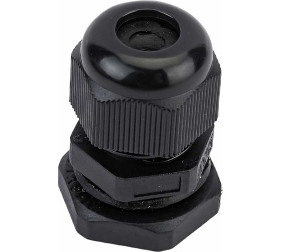Изображение товара Сальник ГОФРОМАТИК mg 16 пластик (4-8мм) ip68 черный zeta30924