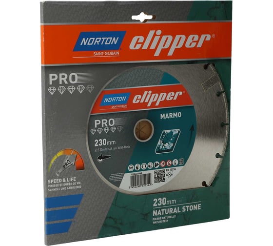 Изображение товара Алмазный диск для мрамора Marmo Pro 230x22.23 мм NORTON 70184626668