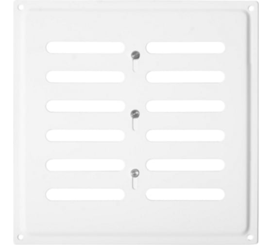 Изображение товара Решетка вентиляционная 200x200 мм, регулируемая, белый Домарт 170955