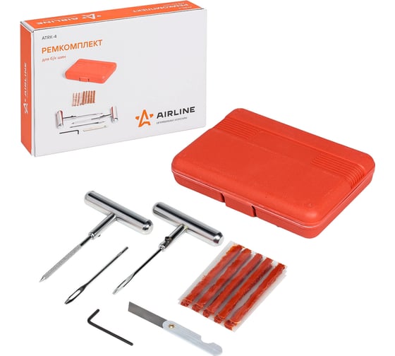 Изображение товара Ремкомплект для б/к шин в кейсе Airline ATRK-4