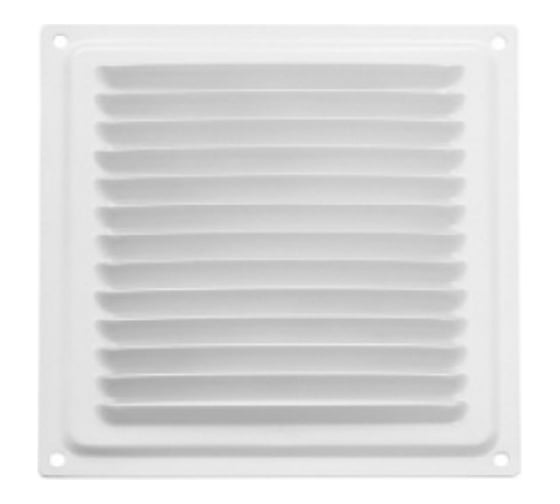 Изображение товара Решетка вентиляционная 150x150 мм, с сеткой, белый Домарт 170947