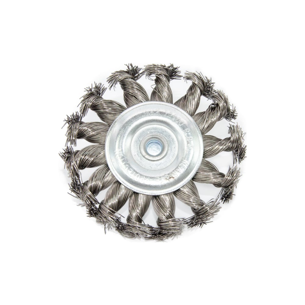 Плетеная дисковая щетка ПрофТим HB7512-ST-05