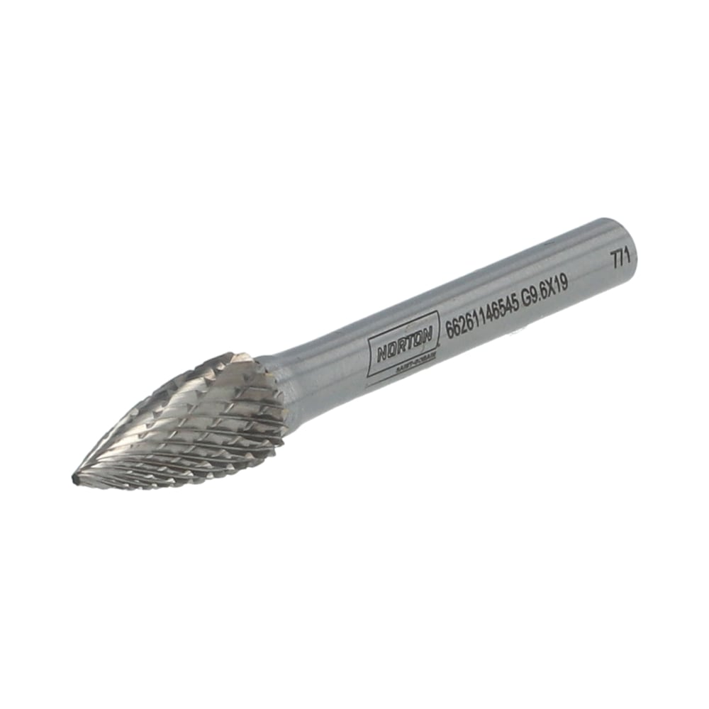Изображение товара Бор-фреза твердосплавная G 9.6x19х6x64 мм NORTON универсальная для металлов и дерева