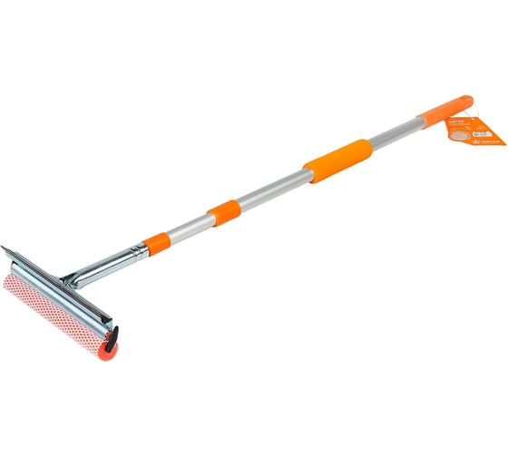 Изображение товара Щетка для мытья стекол Airline с телескопической ручкой, поролоном и водосгоном 90-130см AB-G-01