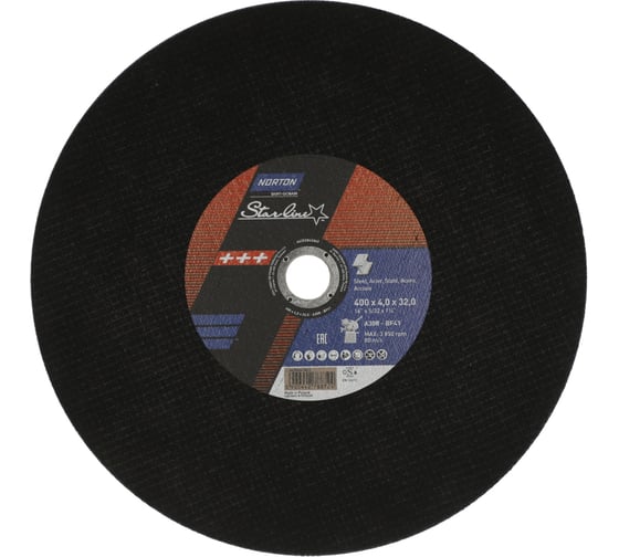 Изображение товара Отрезной круг Starline A30S-400x4.0x32 мм T41 FIX80 NORTON 66252849960