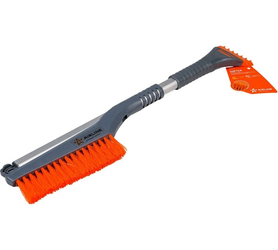 Изображение товара Щетка от снега и льда Airline с плоской телескоп.рукояткой и мягкой щетиной + скребок (60-88 см) AB-R-10