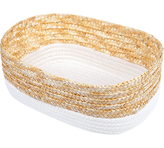 Изображение товара Стеллажная корзина Natural House сканди, 29x19x12 cм, молочный QR-22M