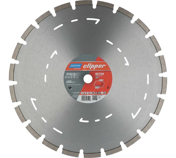 Изображение товара Алмазный диск для резки железобетона Sup-bet evo 450x25.4 мм NORTON 70184611461