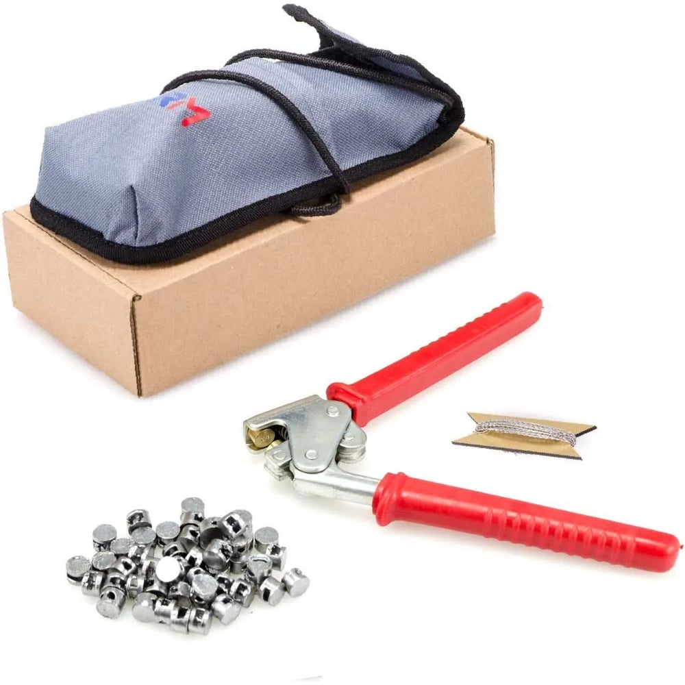 Изображение товара Пломбиратор с номером 1 GRM диаметром 10 мм комплект с проволокой и чехлом