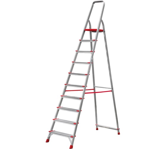 Изображение товара Стремянка Новая Высота10 ступеней с шириной 130 мм, Max нагр. 180 кг 5110110