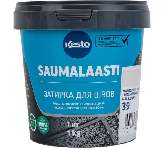 Изображение товара Затирка Kesto Saumalaasti 39 1 кг, светлый-мрамор 80922