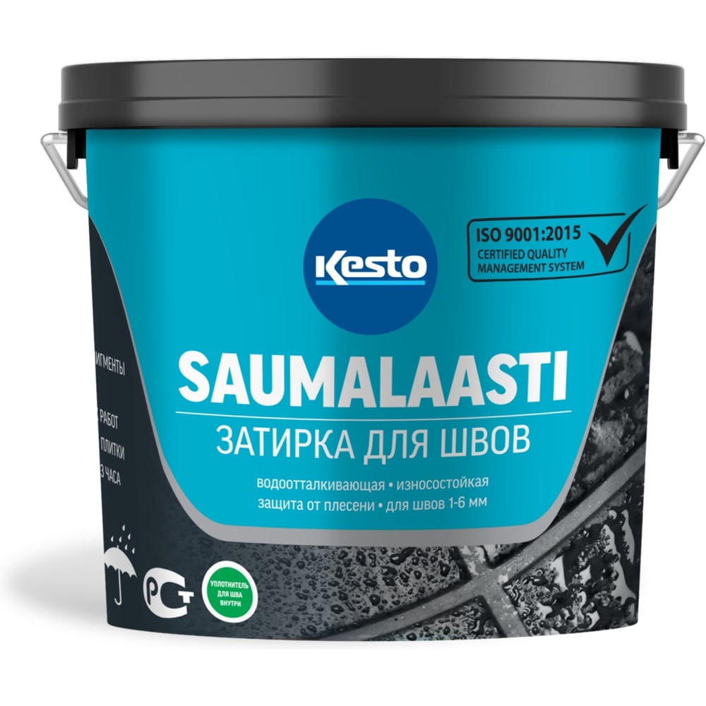 Изображение товара Затирка цементно-полимерная Kesto Saumalaasti 44 для швов 1-6 мм, 3 кг Изображение товара Затирка цементно-полимерная Kesto Saumalaasti 44 для швов 1-6 мм, 3 кг