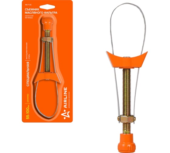 Изображение товара Съемник масляного фильтра Airline (ленточный, 55-100 мм) AK-F-02