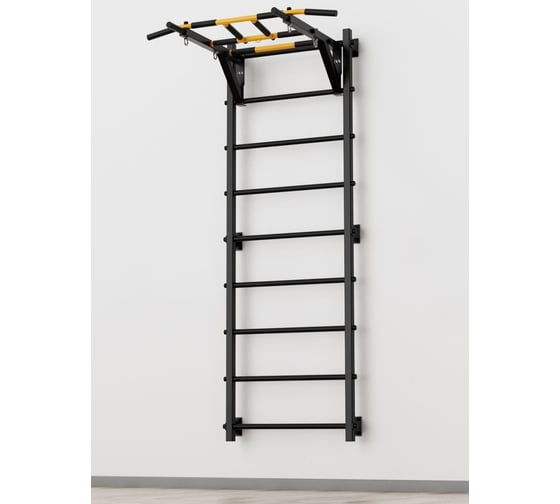 Изображение товара Шведская стенка c турником BARFITS new age s1 без опоры на пол, турник рукоход, черный na-s1-ruk-black