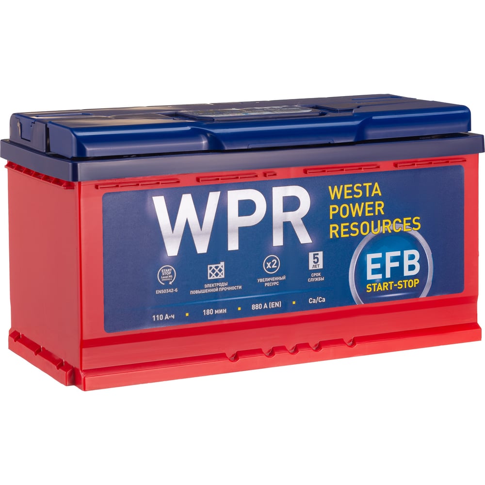 Изображение товара Аккумулятор WPR EFB 6ст 110 VLR с высоким пусковым током