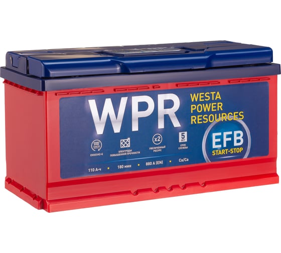 Изображение товара Аккумулятор WPR EFB 6ст 110 VLR 0, 950 А EN, 610120311
