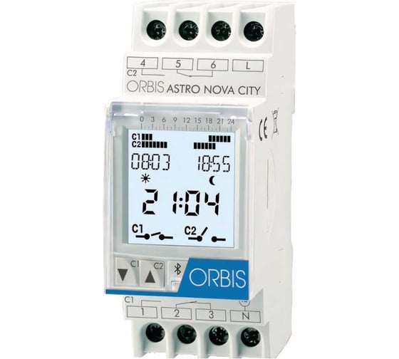 Изображение товара Реле времени астрономическое Orbis ASTRO NOVA CITY OB178012