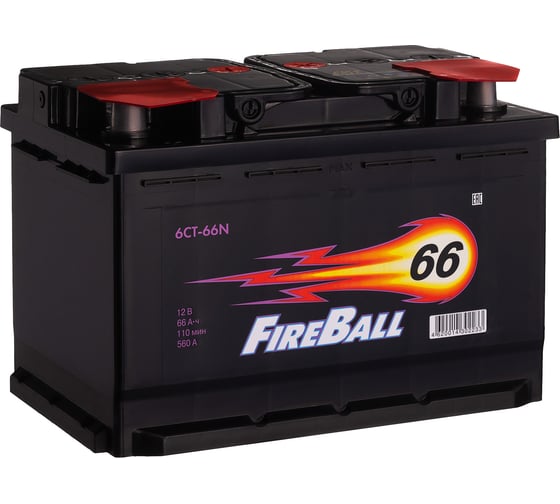 Изображение товара Аккумулятор FIRE BALL 6ст 66 N, 560 А CCA, 566111020
