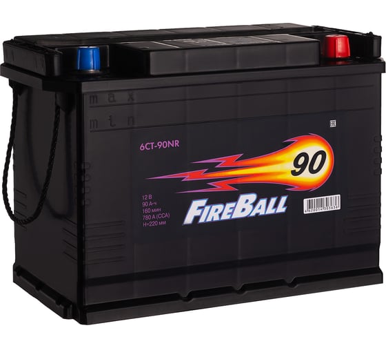 Изображение товара Аккумулятор FIRE BALL 6ст 90 NR высокий, 780 А CCA, 590126020