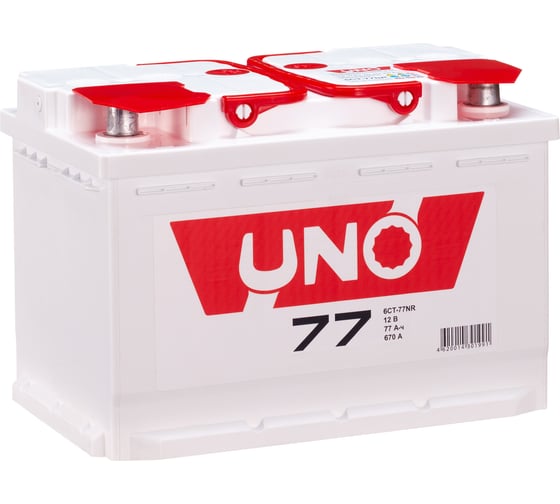 Изображение товара Аккумулятор UNO 6ст 77 NR, 670 А CCA, 577112010