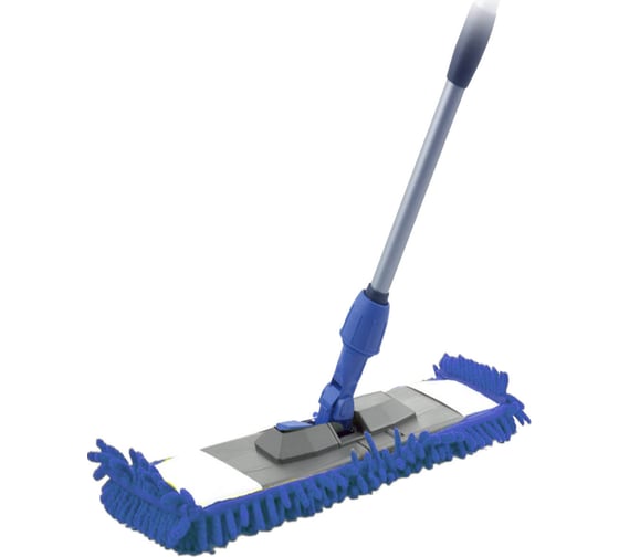 Изображение товара Швабра HAPPY PANDA HP-M04 телескопическая, 120 см, с насадкой микрофибра лапша РТ-00067567