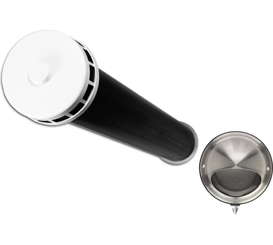 Изображение товара Приточный клапан ARIUS КИВ СУПЕР-125 800 мм с теплошумоизоляцией и наружным металлическим стеновым выходом 135226