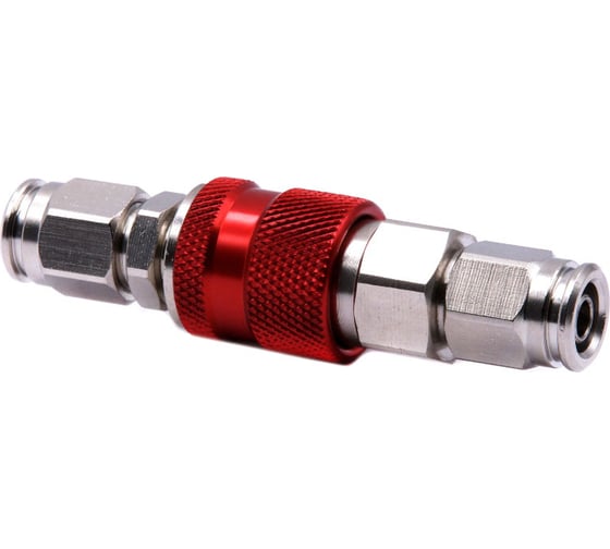 Изображение товара Соединение быстросъемное HQ-SPPP64 «папа+мама», накидная гайка под шланг D=4 мм (внутр.), D=6 мм (наружн.) HQ-mech УТ000002481