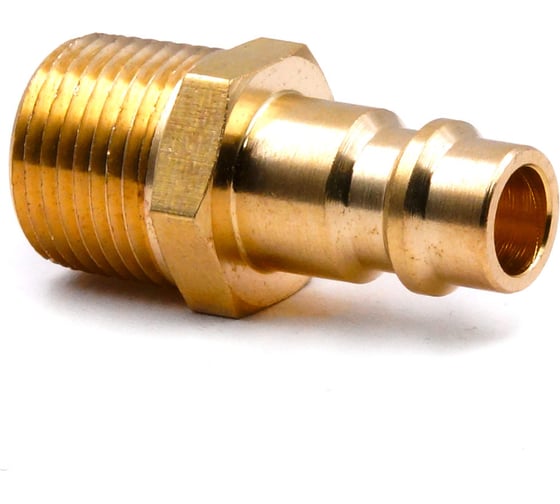 Изображение товара Соединение быстросъемное пневматическое HQ-PM38 «папа»-нар. резьба 3/8" (латунь) HQ-mech УТ000002473