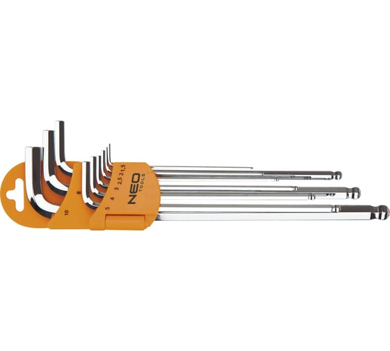 Изображение товара Шестигранные ключи 1.5-10 мм NEO Tools 09-525