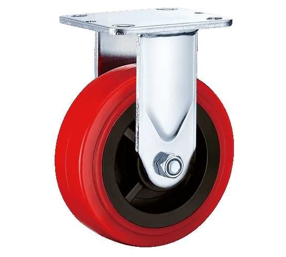 Изображение товара Колесо большегрузное неповоротное (160 мм; полиуретан; нейлон; PVC FCpn63) MFK-TORG 62021160