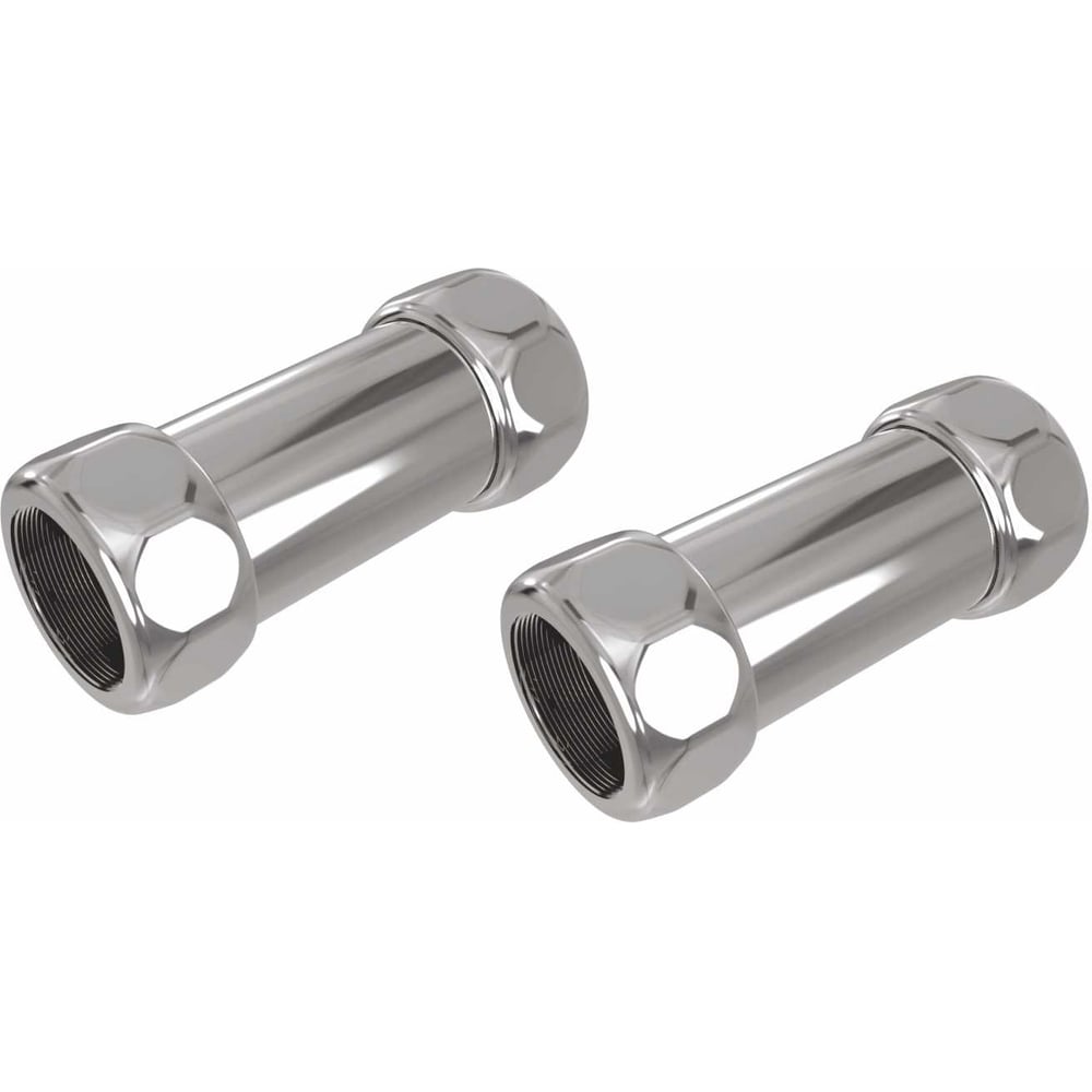 Изображение товара Прямой соединитель для полотенцесушителя Terminus 1/2M-3/4M 2 шт хром