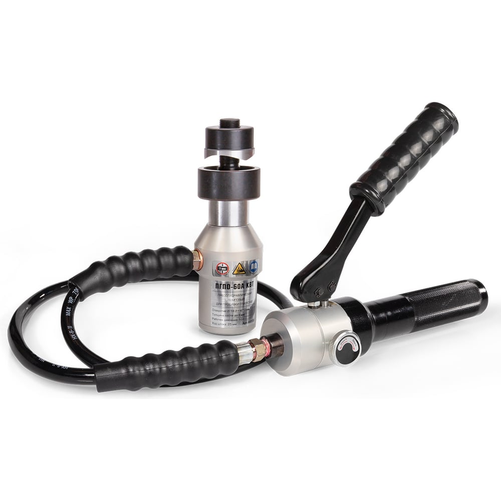 Помповый гидравлический пресс для пробивки отверстий КВТ ПГПО-60А 66533