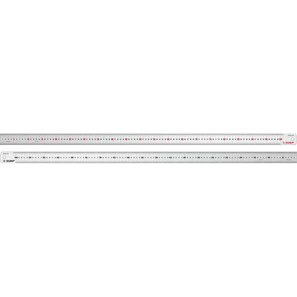 Усиленная нержавеющая линейка ЗУБР доска маркерная a3 49 х 33 см calligrata двусторонняя клетка линейка красная