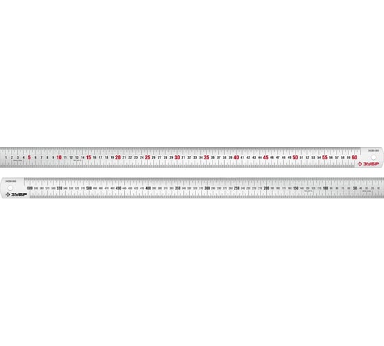 Изображение товара Про-60 Усиленная нержавеющая линейка 0,60 м ЗУБР 34280-060