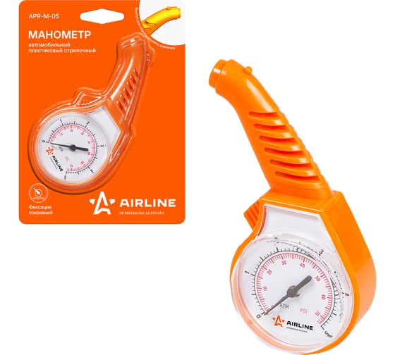Изображение товара Пластиковый стрелочный манометр (5 атм) Airline APR-M-05