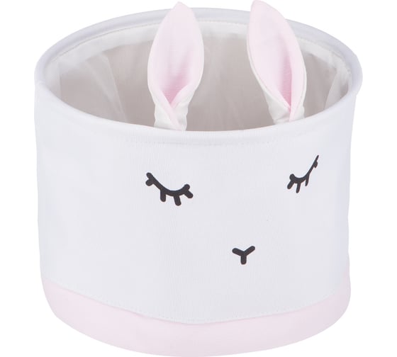 Изображение товара Корзина тканевая для хранения "Кролик" HANDY HOME, Д320 Ш320 В250, розовый LIS-03