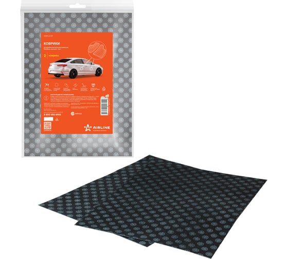 Изображение товара Автомобильные влаговпитывающие коврики (50х38 см, 2 штуки) Airline ACM-LA-01