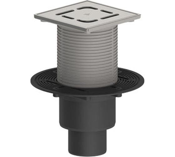 Изображение товара Трап Татполимер ТП-310-3000 ПП 110/75/50 вертикальный выпуск, решетка из нержавеющей стали 53622