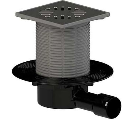 Изображение товара Трап Татполимер ТП-510 ПП 50/40 горизонтальный выпуск, решетка из нержавеющей стали 53603