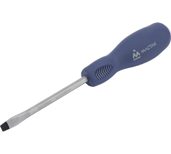 Изображение товара Силовая шлицевая отвертка (Slotted, 6.5 x100 мм, держатель) МАСТАК 040-65102H