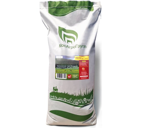 Изображение товара Сенокосно-пастбищная травосмесь МосАгроГрупп комби - север 19.99 кг МАВИК200014