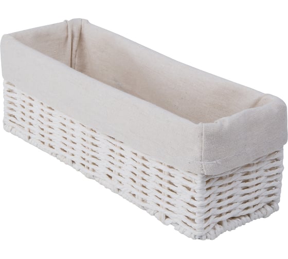Изображение товара Стеллажная корзина HANDY HOME paper, 30x10x10 см, белый QR-P06