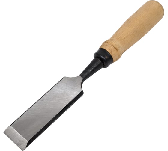 Изображение товара Плоская стамеска Арефино Инструмент горячая штамповка, с деревянной ручкой, 32 мм С225