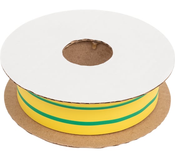 Изображение товара Трубка термоусадочная T-BOX 20/10 желто-зеленый 10м КВТ 65640